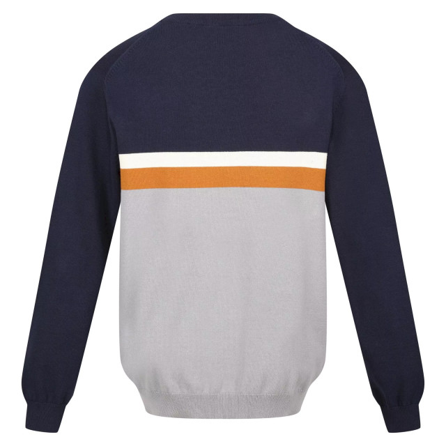Regatta Heren kaelen colour block gebreide trui UTRG8360_navystormgrey large