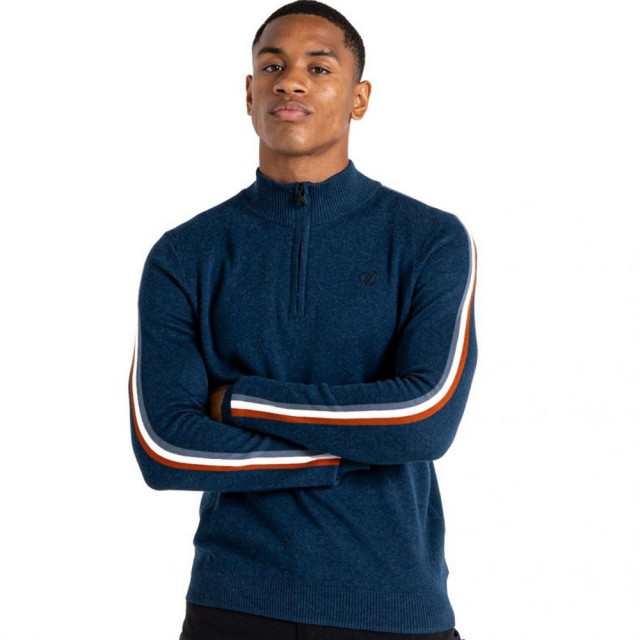 Dare2b Heren dutiful ii stripe marl half zip sweatshirt UTRG8015_moonlightdenim large