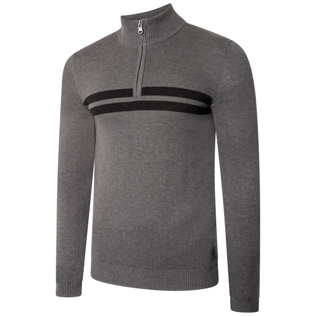 Dare2b Heren unite us gebreide half rits sweatshirt UTRG6784_charcoalgreyblack large