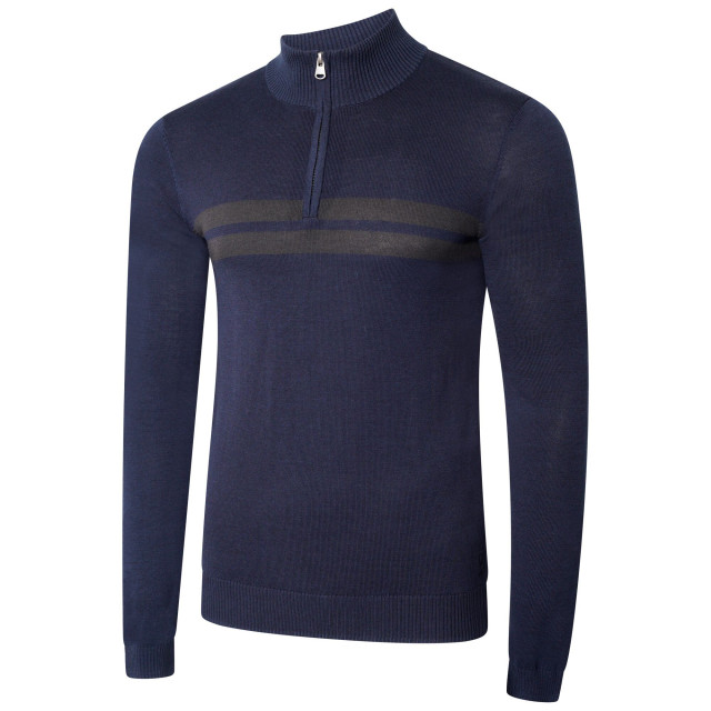Dare2b Heren unite us gebreide half rits sweatshirt UTRG6784_nightfallnavyebony large