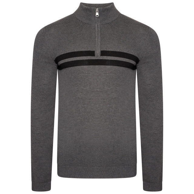 Dare2b Heren unite us gebreide half rits sweatshirt UTRG6784_charcoalgreyblack large