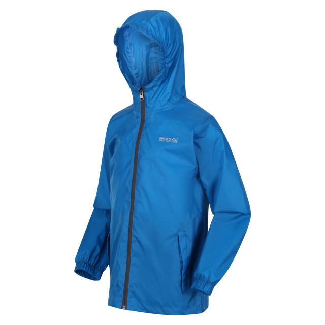 Regatta Groot buitenshuis kinderen/kinderen pakket it jasje iii waterdichte packaway zwart UTRG3209_imperialblue large
