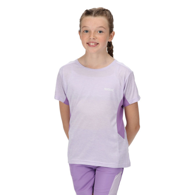 Regatta Kinder/kids takson iii marl t-shirt UTRG5822_pastellilaclightamethystmarl large