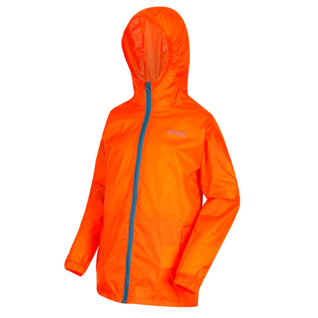 Regatta Groot buitenshuis kinderen/kinderen pakket it jasje iii waterdichte packaway zwart UTRG3209_midnight large