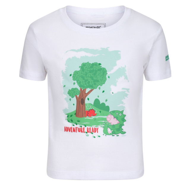 Regatta Kinder/kids peppa pig t-shirt met korte mouwen en opdruk UTRG5945_white large