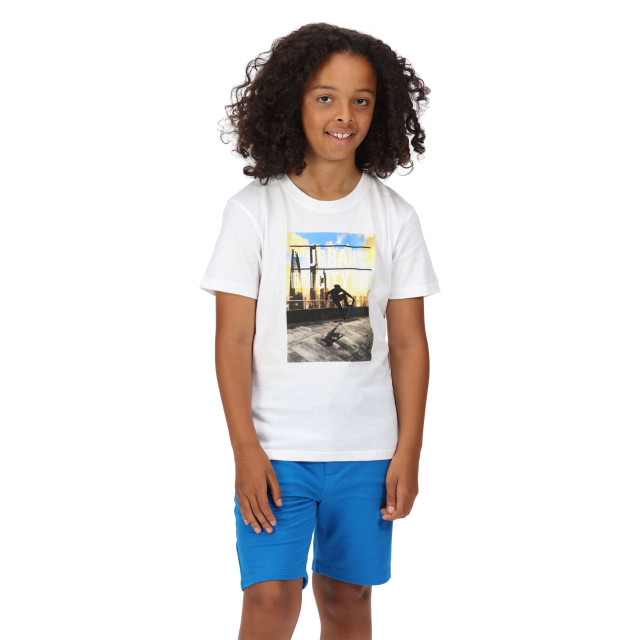 Regatta Kinderen/kinderen bosley v urban city t-shirt UTRG7299_white large