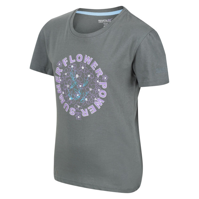 Regatta Kinderen/kinderen bosley v-bloem t-shirt UTRG7350_balsamgreen large