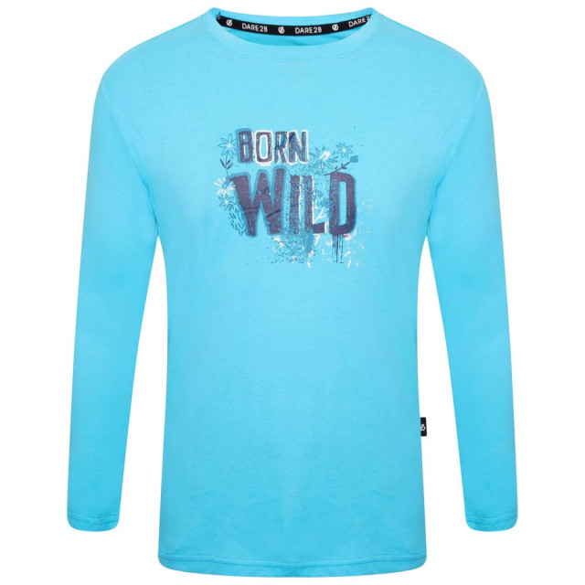 Dare2b Kinderen/kinderen beyond born wild flower t-shirt met lange mouwen UTRG8023_riverblue large