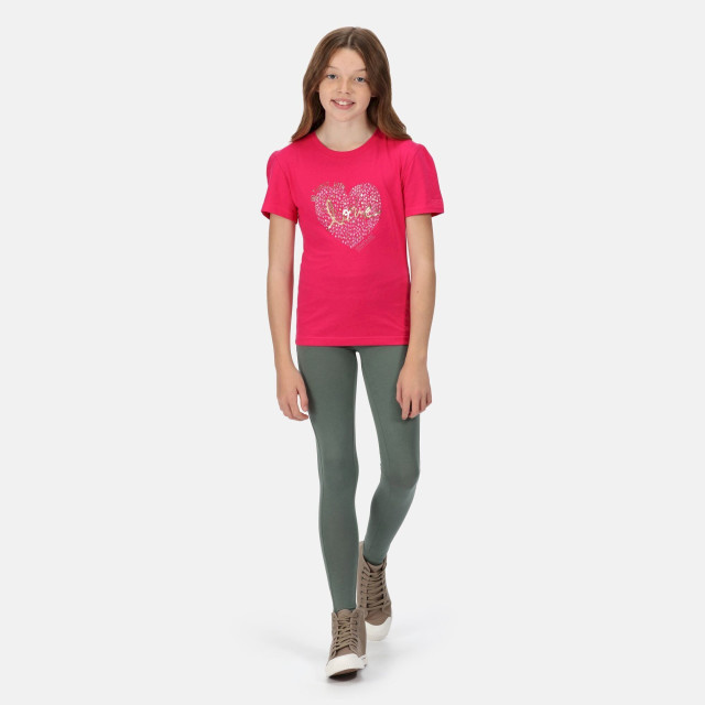 Regatta Kinderen/kinderen bosley v hart t-shirt UTRG7425_pinkfusion large