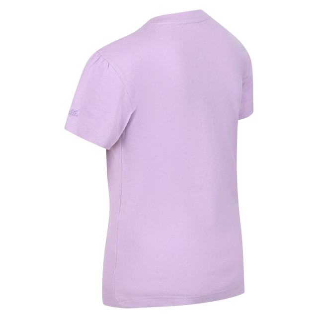 Regatta Kinderen/kinderen bosley v grafisch print t-shirt UTRG7336_pastellilac large