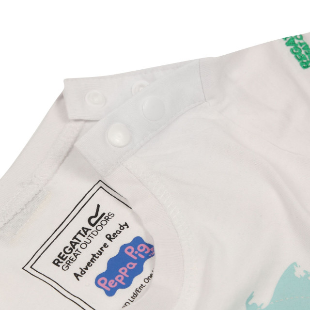 Regatta Kinder/kids peppa pig t-shirt met korte mouwen en opdruk UTRG5945_white large