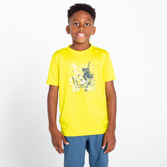 Dare2b Kinderen/kinderen t-shirt met recht grafische print UTRG7505_neonspring large Dare2b Kinderen/kinderen t-shirt met recht grafische print UTRG7505_neonspring large