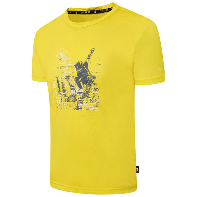 Dare2b Kinderen/kinderen t-shirt met recht grafische print UTRG7505_neonspring large Dare2b Kinderen/kinderen t-shirt met recht grafische print UTRG7505_neonspring large