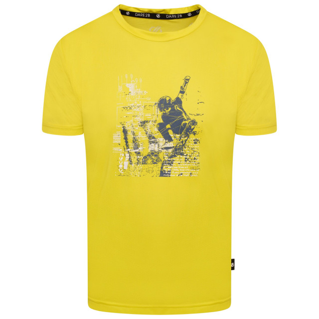 Dare2b Kinderen/kinderen t-shirt met recht grafische print UTRG7505_neonspring large Dare2b Kinderen/kinderen t-shirt met recht grafische print UTRG7505_neonspring large