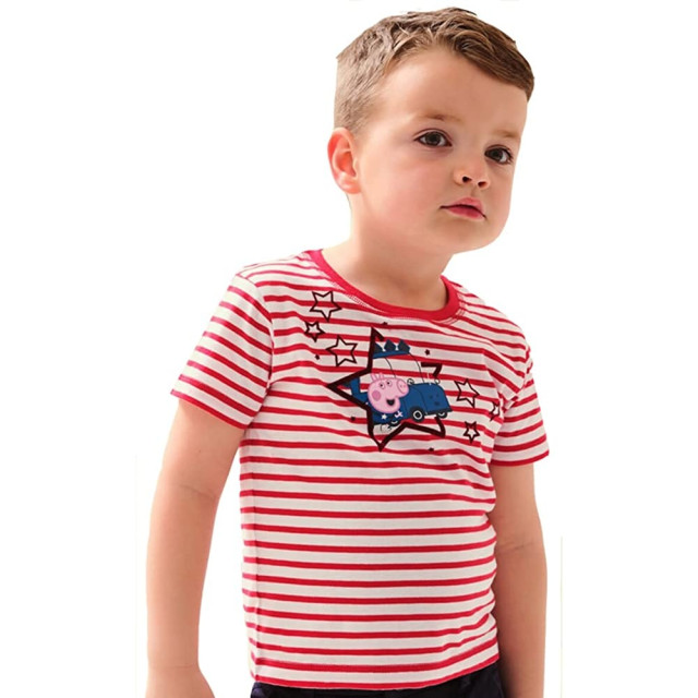 Regatta Kinderen/kinderen peppa pig sterren t-shirt UTRG7686_trueredwhite large