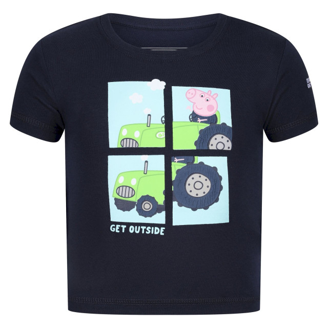 Regatta Kinder/kinder peppa pig trekker t-shirt met korte mouwen UTRG7665_navy large