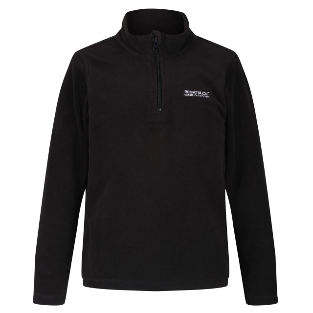 Regatta Geweldige outdoors kinder hot shot ii half zip fleece hoodie UTRG1422_blackblack large