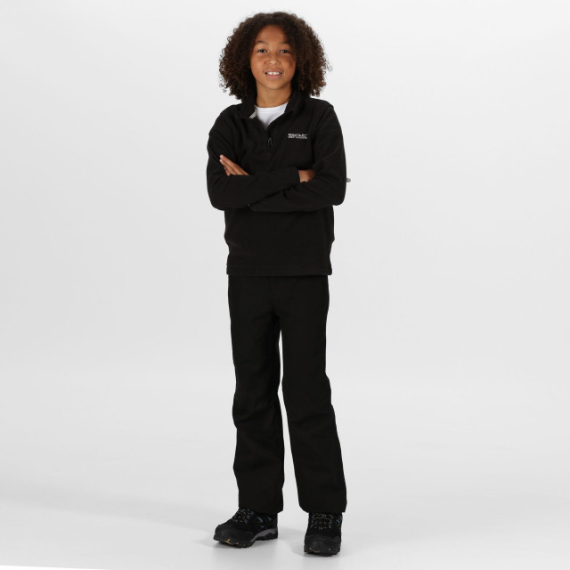 Regatta Geweldige outdoors kinder hot shot ii half zip fleece hoodie UTRG1422_blackblack large