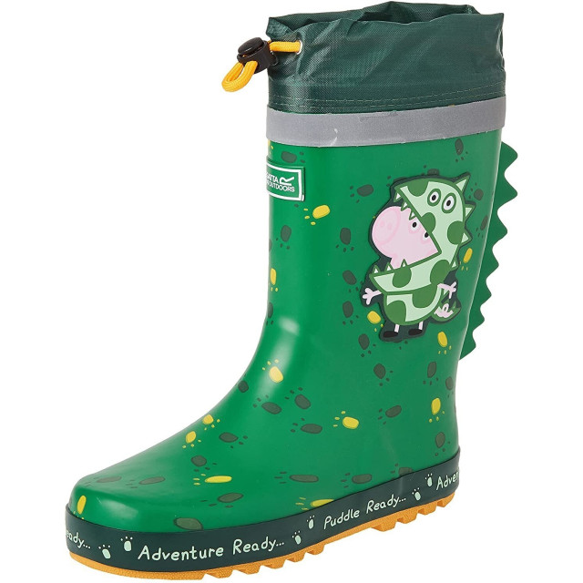 Regatta Kinder/kinder puddle peppa pig wellington laarzen UTRG6330_green large