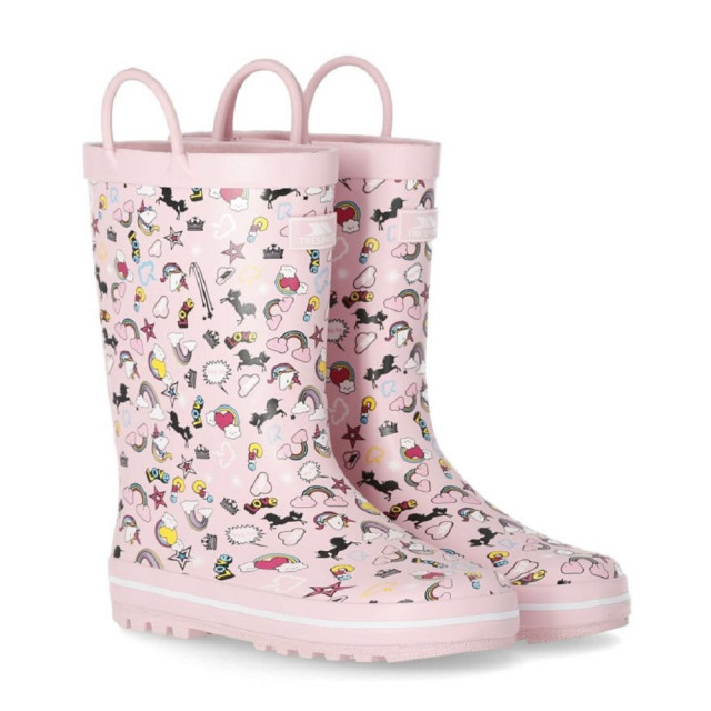 Trespass Kinderen/kinderen starryton wellington boots UTTP5080_pink large