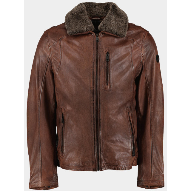 DNR Lederen jack kleur toevoegen leather jacket 52196.3/460 176658 large