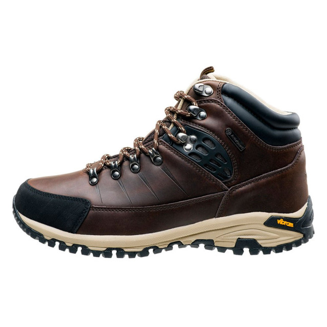 Hi-Tec Heren lotse leren mid cut wandelschoenen UTIG998_brownblackbeige large