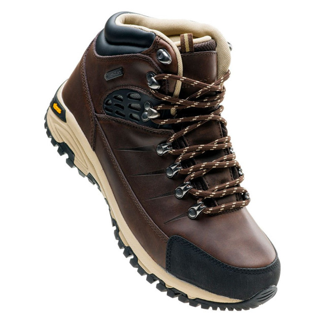 Hi-Tec Heren lotse leren mid cut wandelschoenen UTIG998_brownblackbeige large