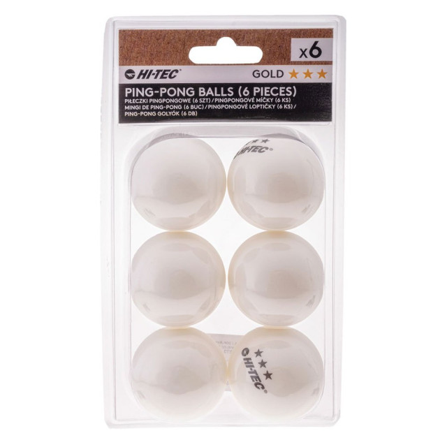 Hi-Tec Bali tafeltennisballen (set van 6) UTIG851_white large
