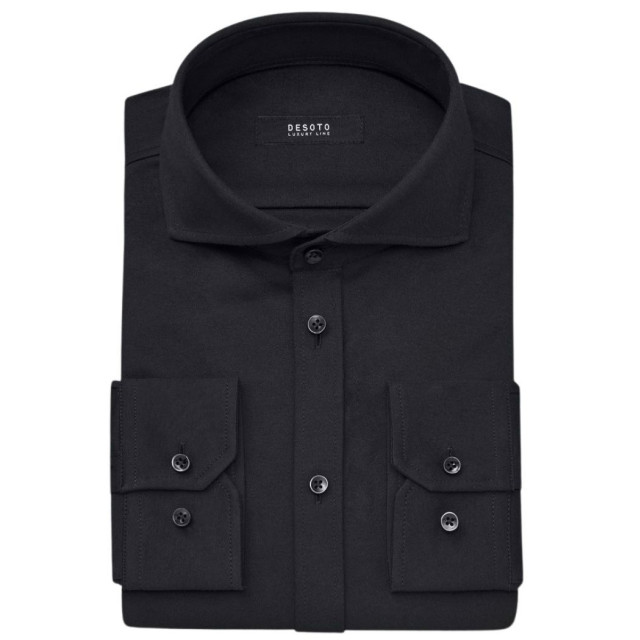 Desoto Overhemd 10008-30 080 solid black large