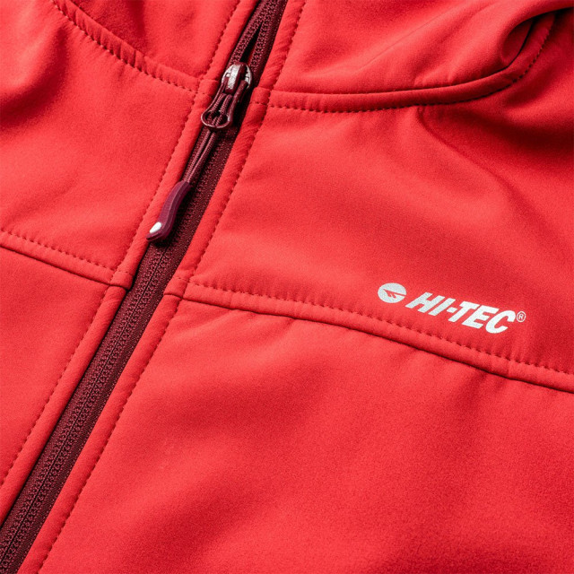 Hi-Tec Heren kaoru logo soft shell jas UTIG647_merlothighriskred large