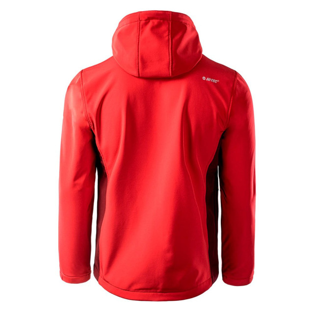 Hi-Tec Heren kaoru logo soft shell jas UTIG647_merlothighriskred large