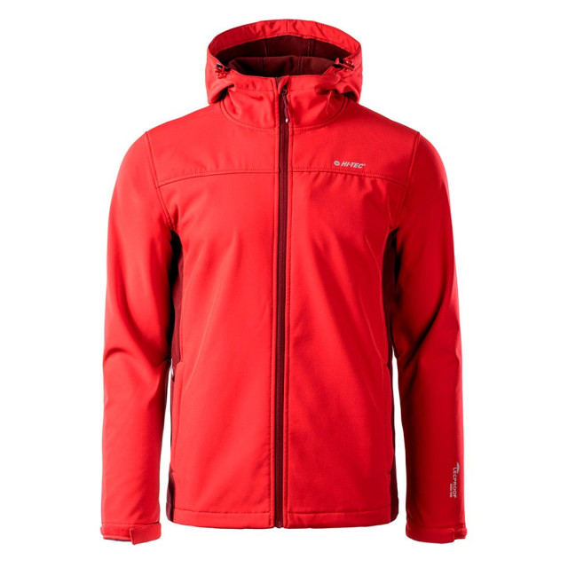 Hi-Tec Heren kaoru logo soft shell jas UTIG647_merlothighriskred large