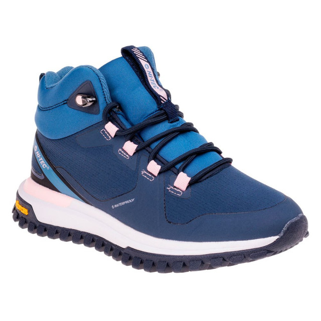 Hi-Tec Dames harrow mid cut wandelschoenen UTIG921_navysmokeybluepink large