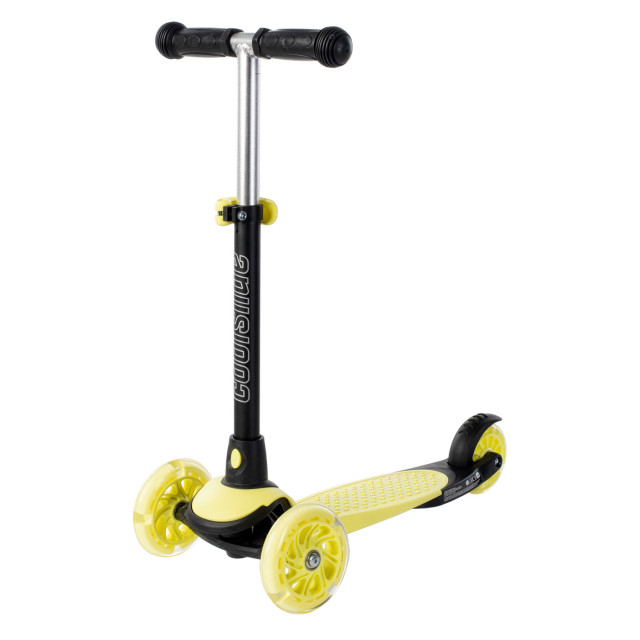 Coolslide Kinderen/kinderen muffin led wielen freestyle scooter UTIG1288_pastelyellowblack large