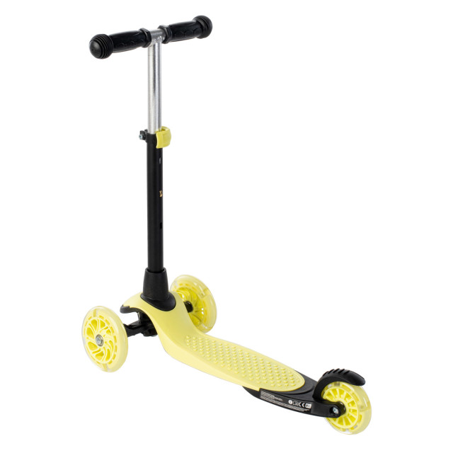 Coolslide Kinderen/kinderen muffin led wielen freestyle scooter UTIG1288_pastelyellowblack large