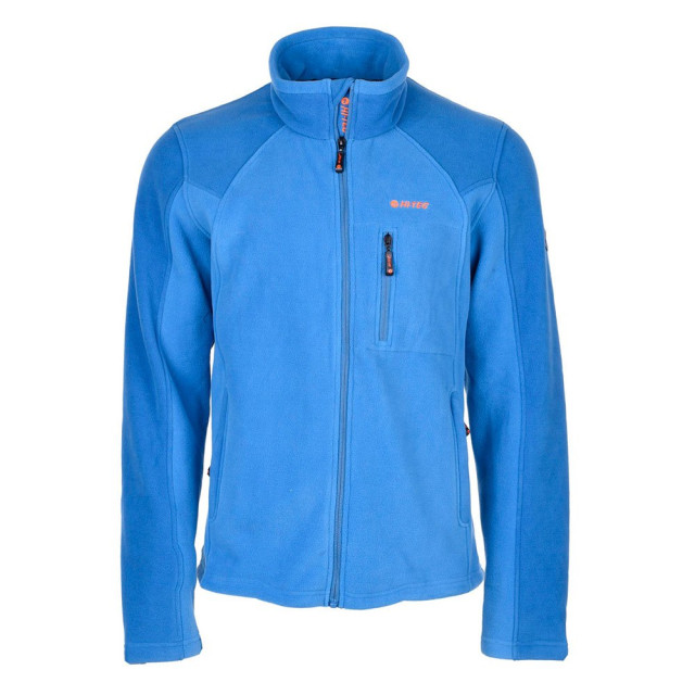 Hi-Tec Heren monar full zip fleecejack UTIG166_vallartabluedarkbluesundriedtomato large