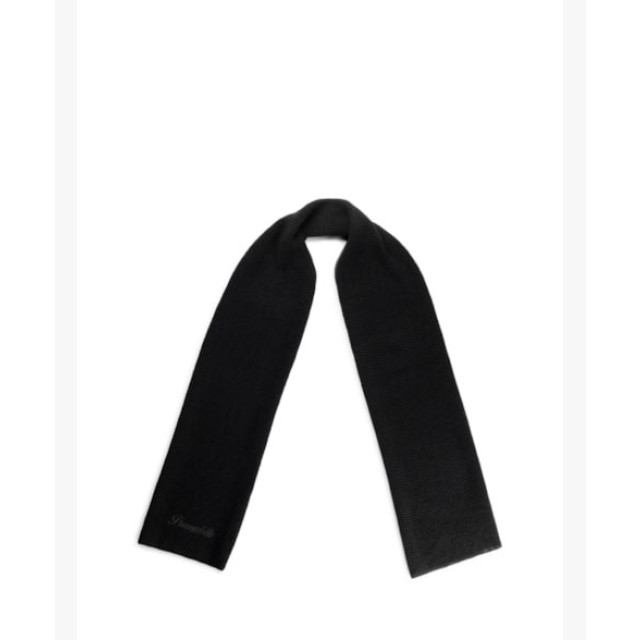 Purewhite 23030705 knitted scarf 02 black heren shawl wh 02 Black/23030705 Knitted Scarf large
