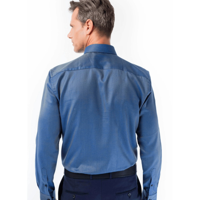WB Heren overhemd regular fit adam kobalt 1201M1006-C40 large