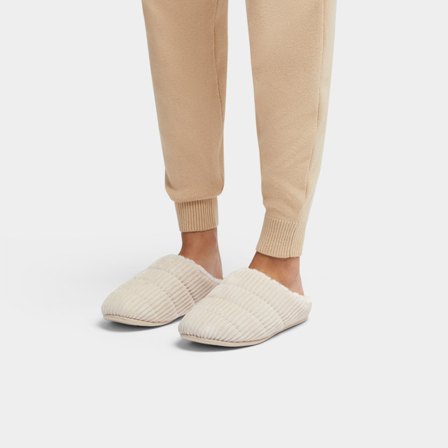 FitFlop Chrissie fleece-lined corduroy slippers GQ3 large