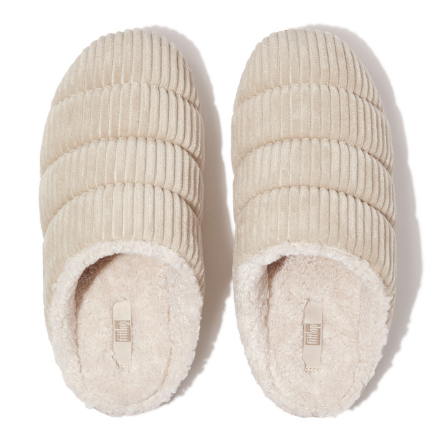 FitFlop Chrissie fleece-lined corduroy slippers GQ3 large