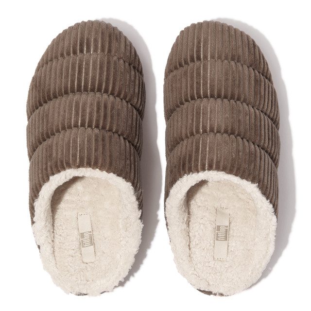 FitFlop Chrissie fleece-lined corduroy slippers GQ3 large