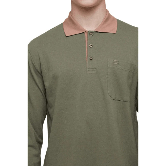 WB Comfy polo shirt long sleeve 2215 - M - PSLS-KHAKI-3XL large