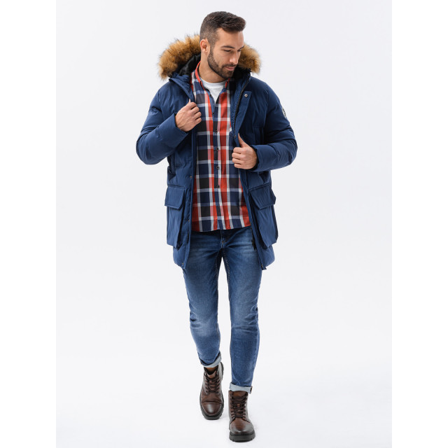 Ombre Winterjas heren - marine c554 OM-C554-1 large