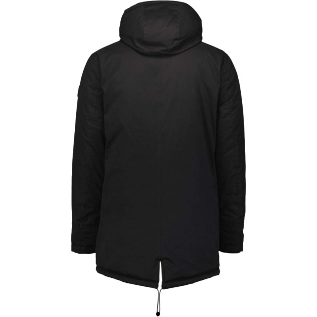 No Excess Jacket long fit hooded double front black 21630922-020 large