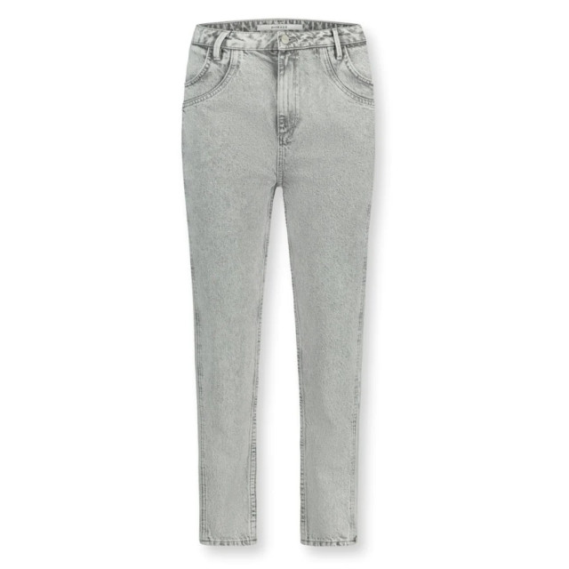 Homage to Denim Lichtgrijze straight fit jeans marilyn - Lichtgrijze straight fit jeans Marilyn - Homage to Denim large