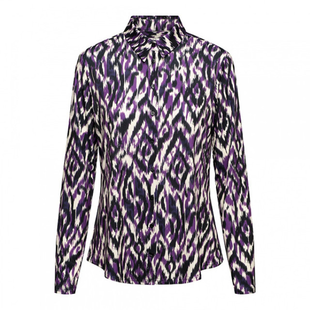 &Co Woman &co women blouse lotte random ikat purple Lotte random Ikat - Purple large