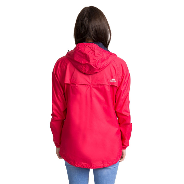 Trespass Dames qikpac waterdichte en opbergbare shell jas UTTP3379_raspberry large