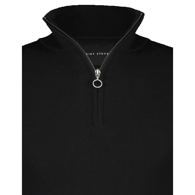 Saint Steve Cas 19480 black half zip trui Black/Cas 19480 large