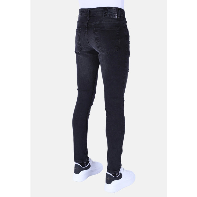 Local Fanatic Stone washing slim fit jeans met stretch 1105 LF-DNM-1105 large