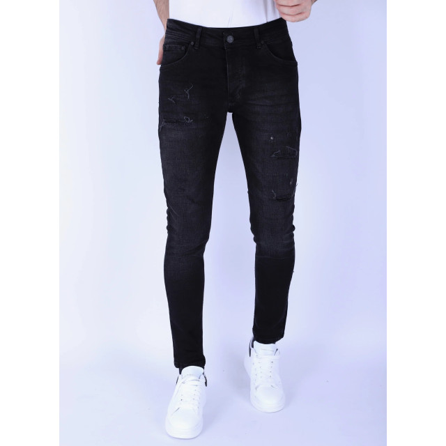 Local Fanatic Slimfit jeans met stretch met gaten LF-DNM-1106 large